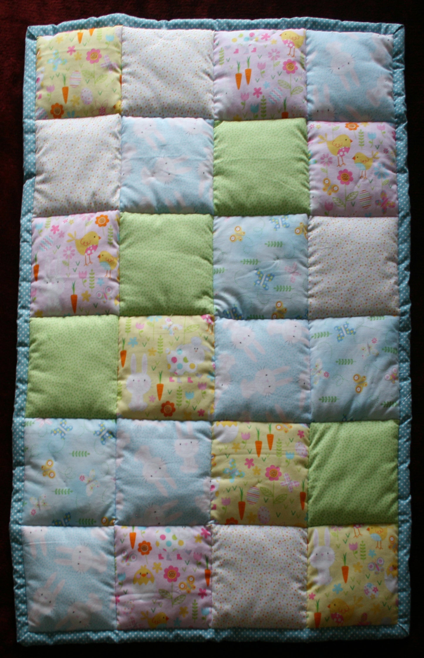 BASSINET QUILT 5 - Bunnies