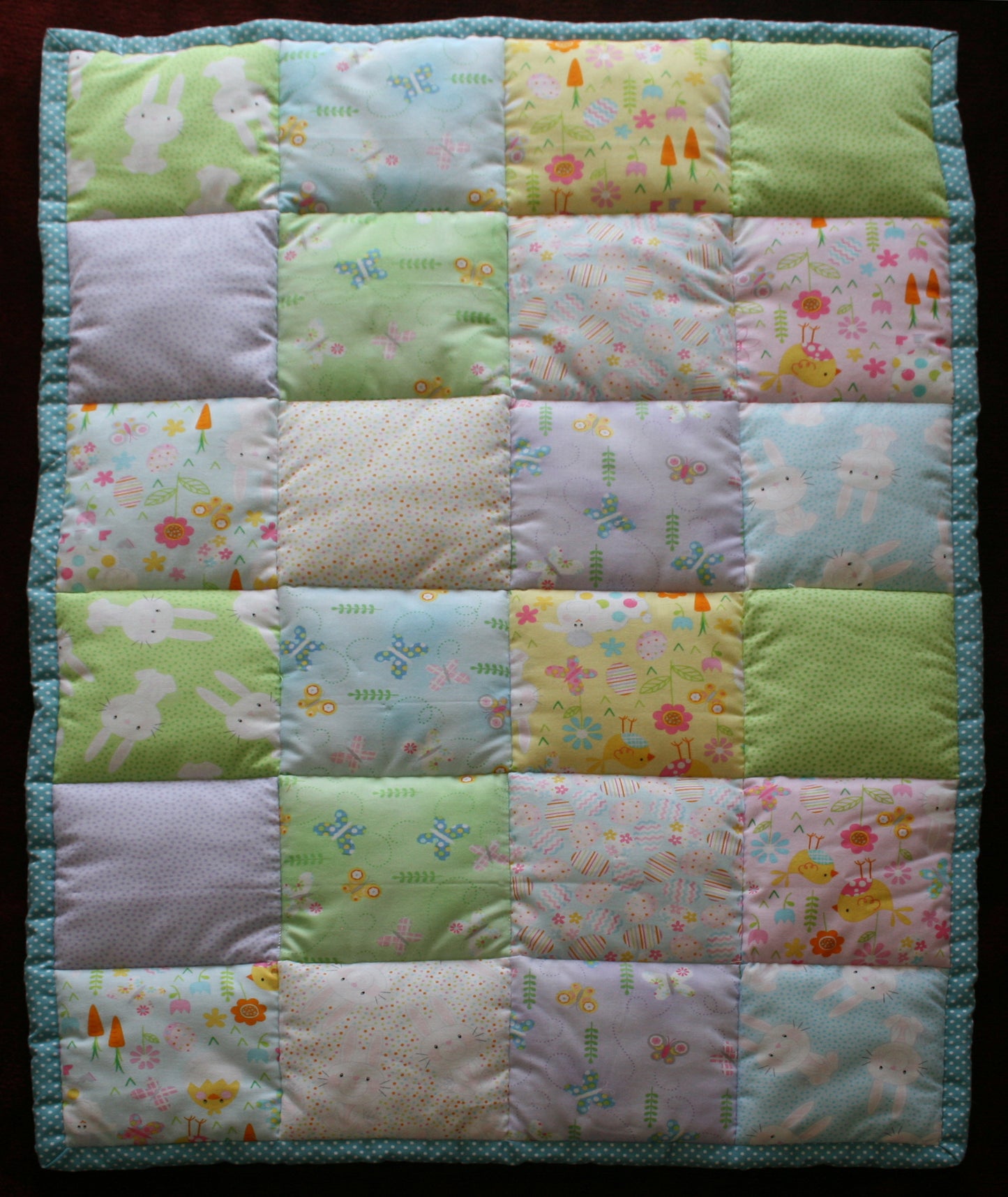 BASSINET QUILT 4 - Bunnies