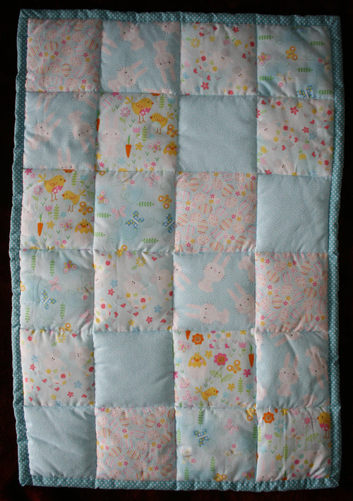 BASSINET QUILT 6 - Bunnies