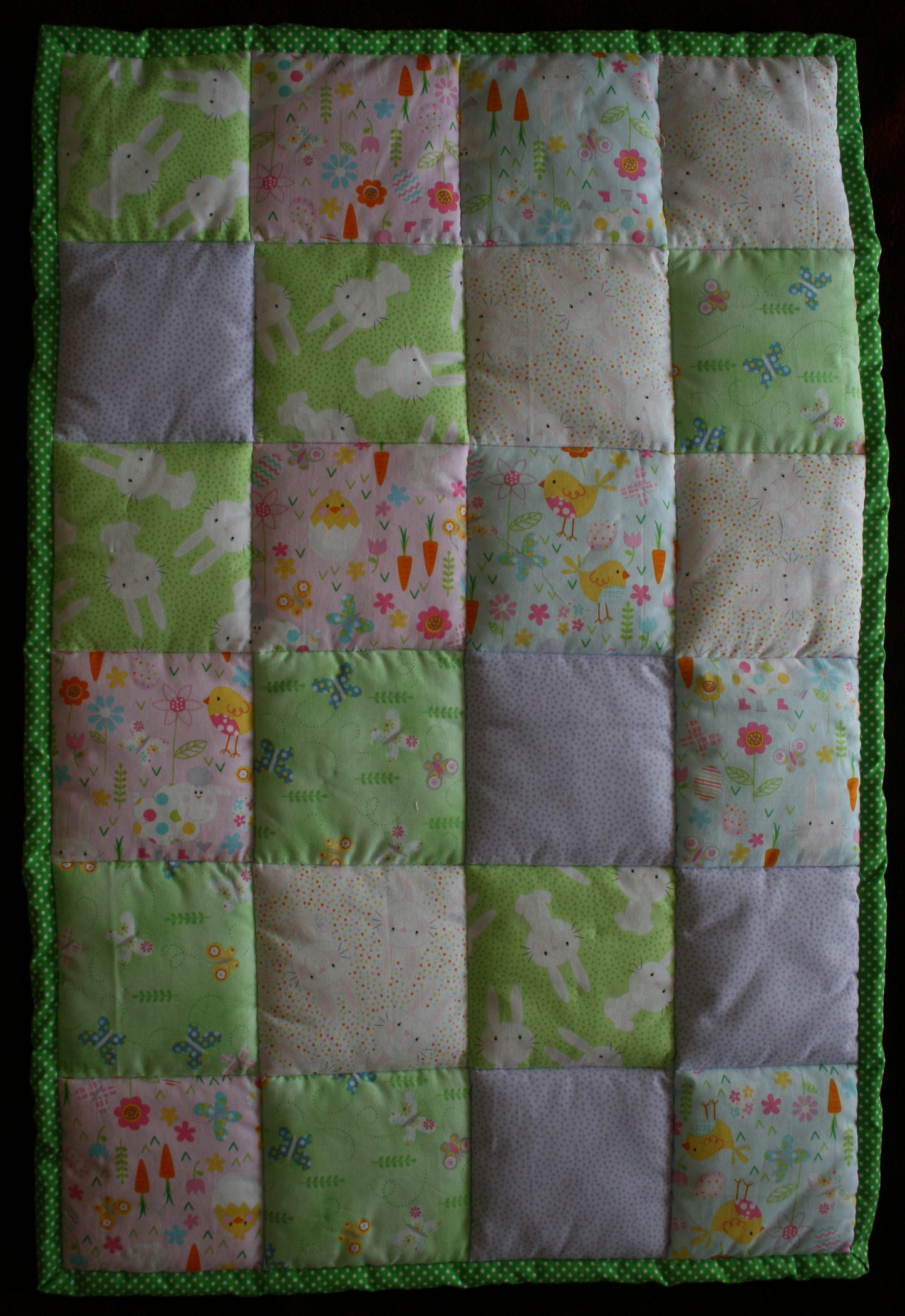 BASSINET QUILT 7 - Bunnies