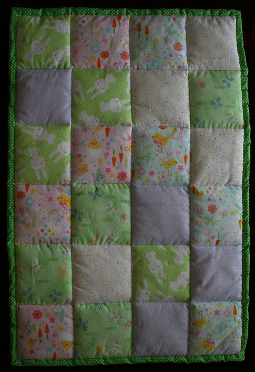 BASSINET QUILT 7 - Bunnies