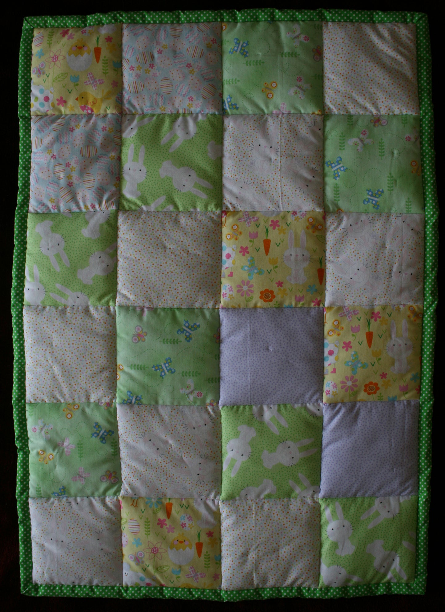 BASSINET QUILT 8 - Bunnies