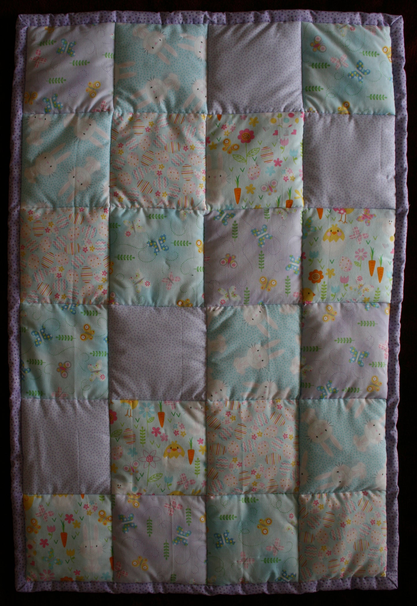BASSINET QUILT 11 - Bunnies