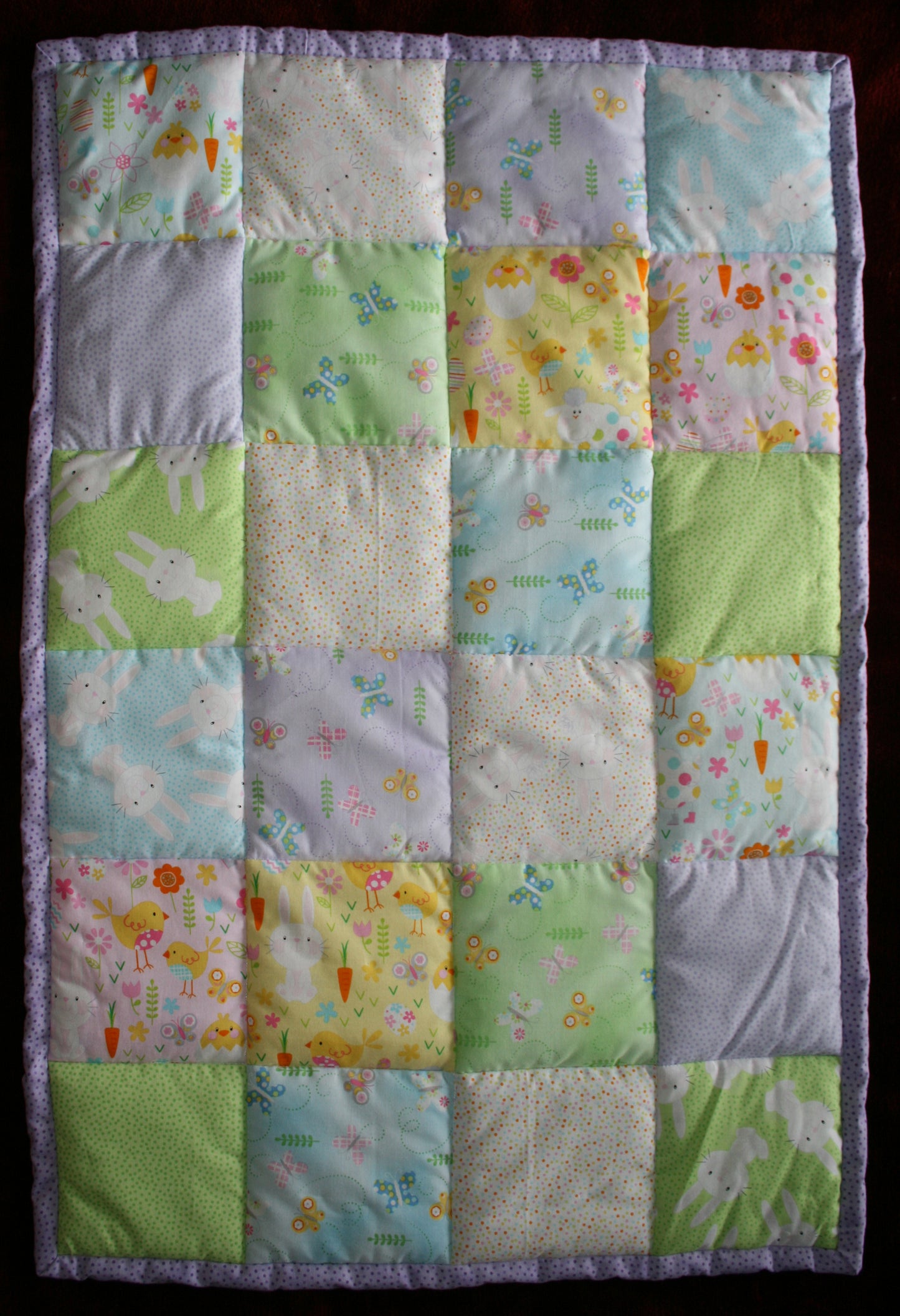 BASSINET QUILT 10 - Bunnies