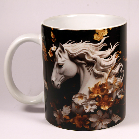 MUG - 3D WHITE HORSE