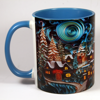 CHRISTMAS MUG - VILLAGE SCENE 3 - 3D