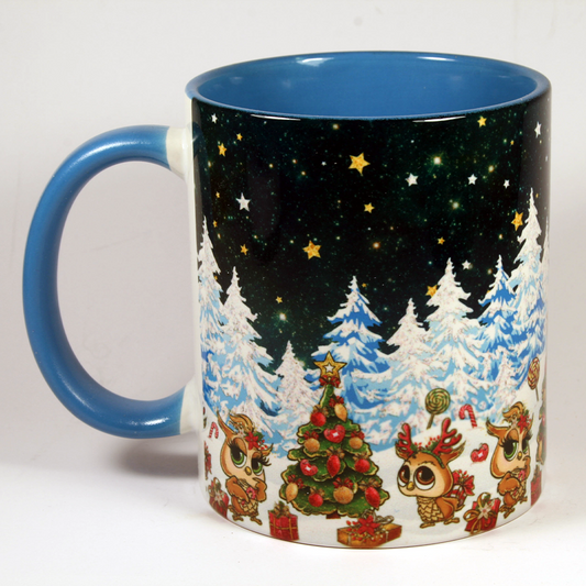 CHRISTMAS MUG - CHRISTMAS OWLS 3