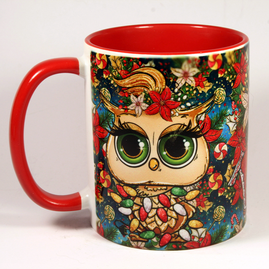 CHRISTMAS MUG - CHRISTMAS OWLS 1