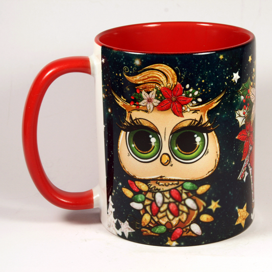 CHRISTMAS MUG - CHRISTMAS OWLS 2