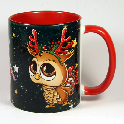 CHRISTMAS MUG - CHRISTMAS OWLS 2