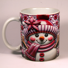 CHRISTMAS MUG - 3D SNOWMAN 2