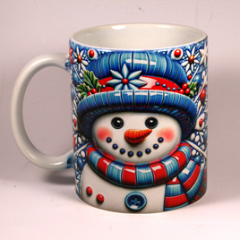 CHRISTMAS MUG - 3D SNOWMAN 7