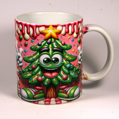 CHRISTMAS MUG - 3D TREE SPRINKLES