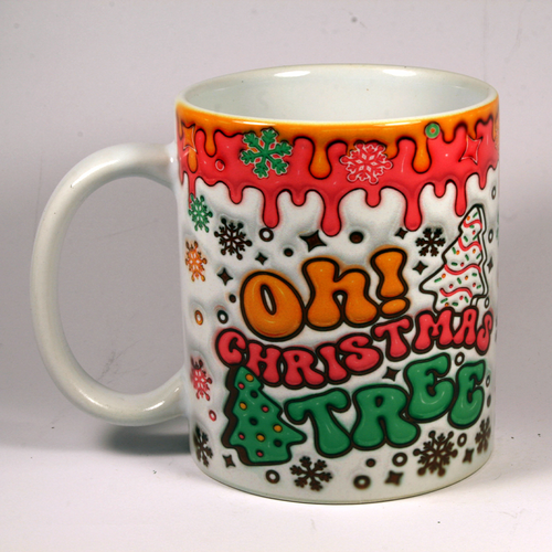 CHRISTMAS MUG - 3D OH CHRISTMAS TREE