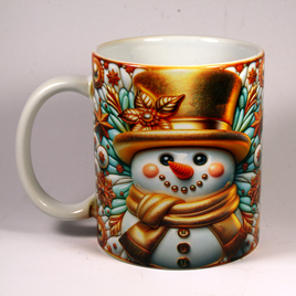 CHRISTMAS MUG - 3D SNOWMAN 4