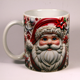 CHRISTMAS MUG - 3D SANTA 4