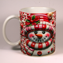 CHRISTMAS MUG - 3D SNOWMAN 11