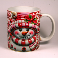 CHRISTMAS MUG - 3D SNOWMAN 11