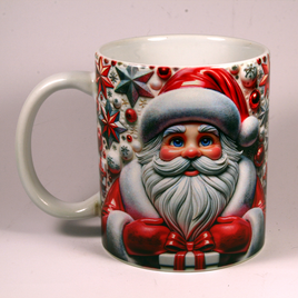 CHRISTMAS MUG - 3D SANTA 3