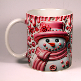 CHRISTMAS MUG - 3D SNOWMAN 17