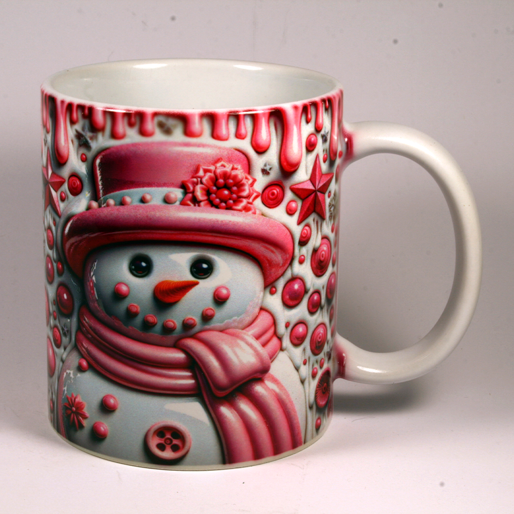 CHRISTMAS MUG - 3D SNOWMAN 17