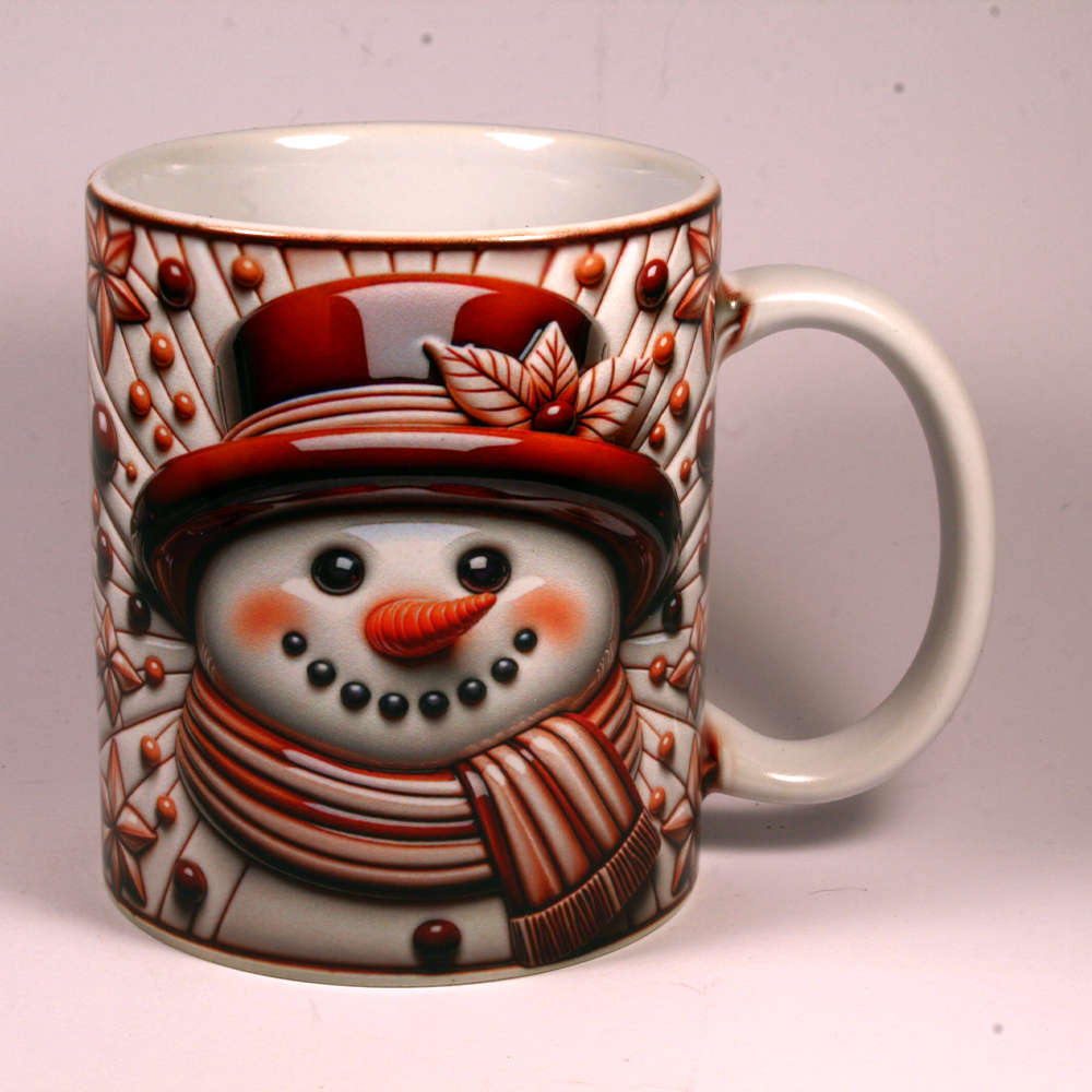 CHRISTMAS MUG - 3D SNOWMAN 25