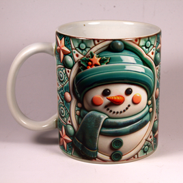 CHRISTMAS MUG - 3D SNOWMAN 10