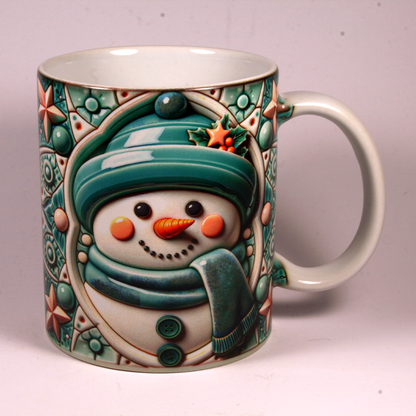 CHRISTMAS MUG - 3D SNOWMAN 10