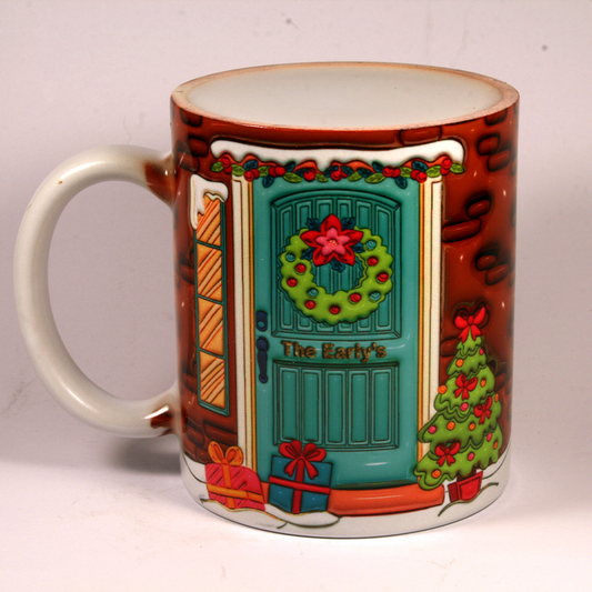 CHRISTMAS MUG - 3D WREATH DOOR