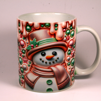 CHRISTMAS MUG - 3D SNOWMAN 15