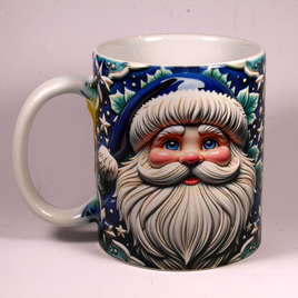 CHRISTMAS MUG - 3D SANTA 1