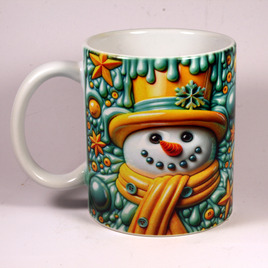 CHRISTMAS MUG - 3D SNOWMAN 19