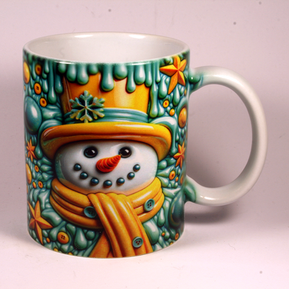 CHRISTMAS MUG - 3D SNOWMAN 19
