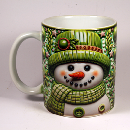 CHRISTMAS MUG - 3D SNOWMAN 18