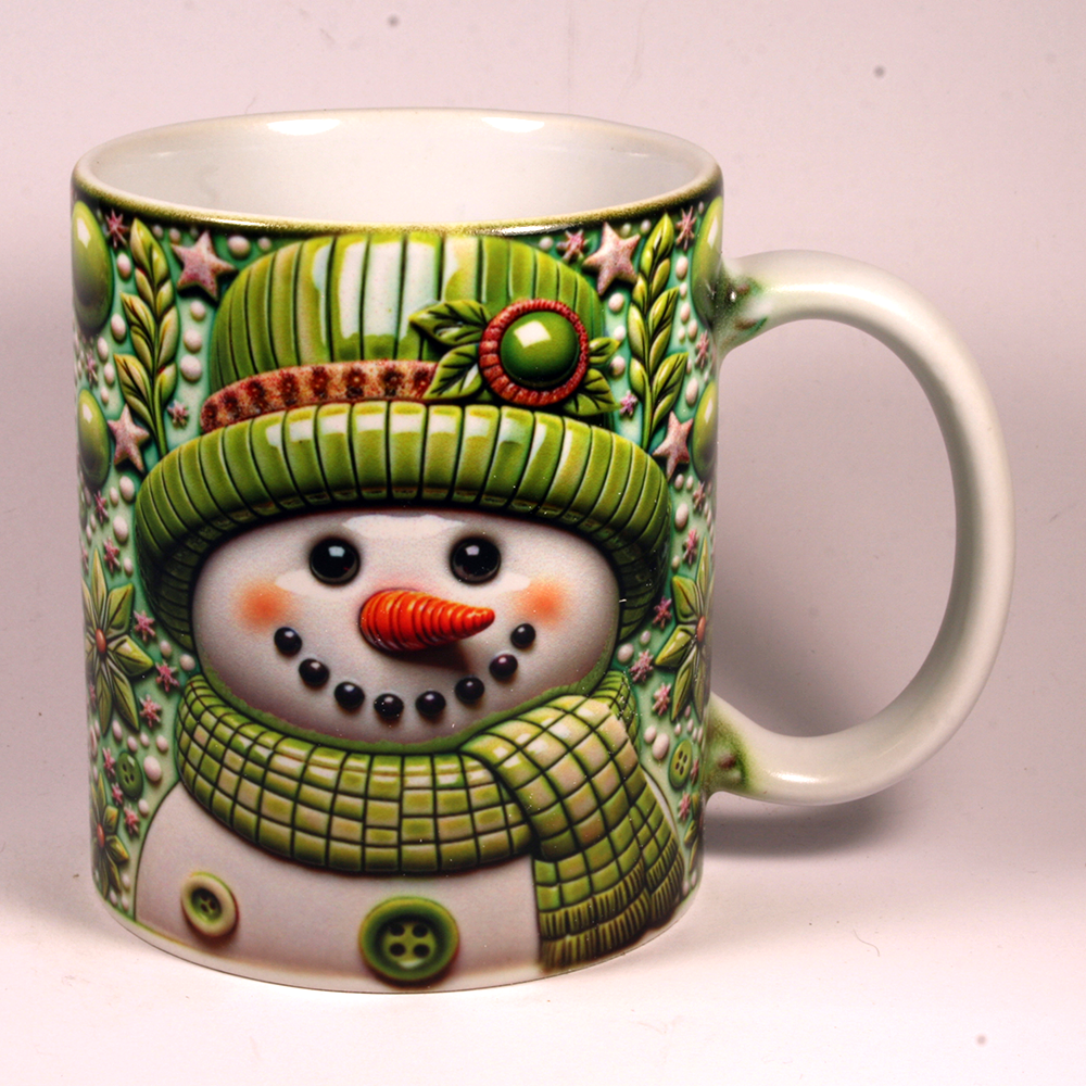 CHRISTMAS MUG - 3D SNOWMAN 18
