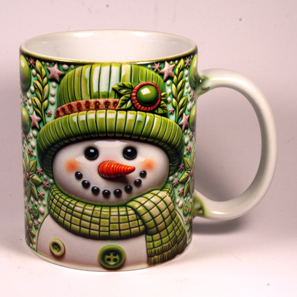 CHRISTMAS MUG - 3D SNOWMAN 18