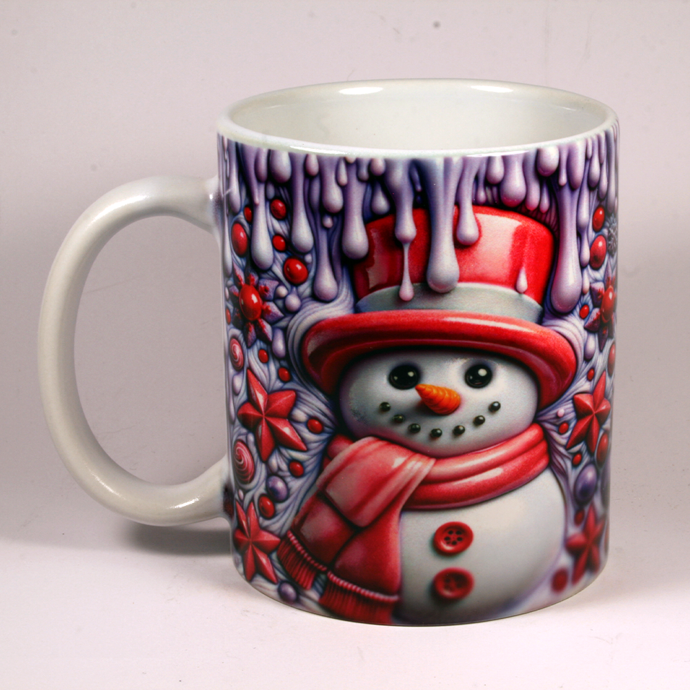 CHRISTMAS MUG - 3D SNOWMAN 24