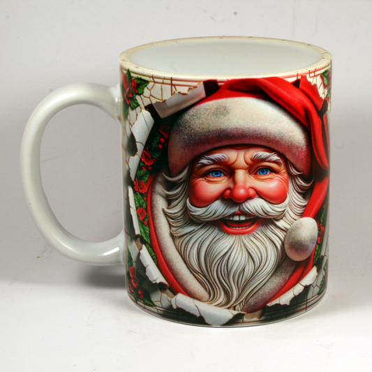 CHRISTMAS MUG - 3D SANTA 12