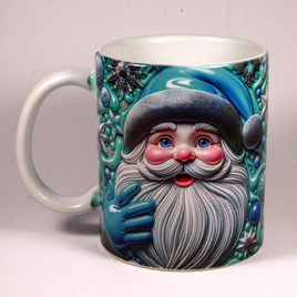 CHRISTMAS MUG - 3D SANTA 11