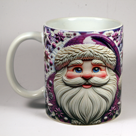 CHRISTMAS MUG - 3D SANTA 10