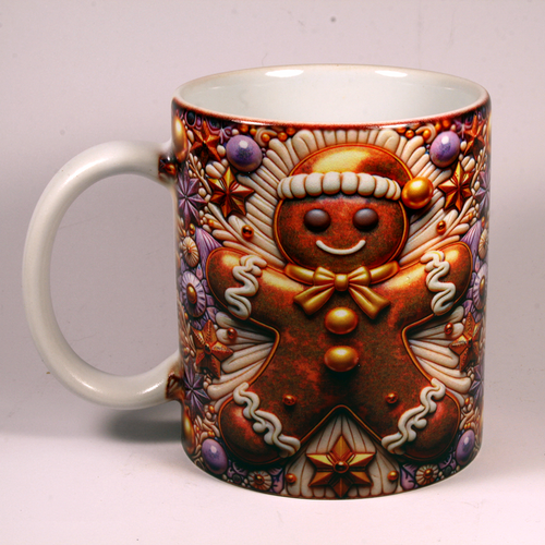 CHRISTMAS MUG - 3D GINGERBREAD 2