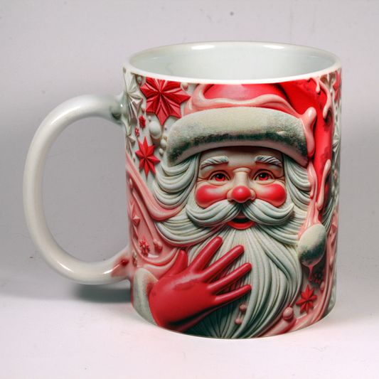 CHRISTMAS MUG - 3D SANTA 5