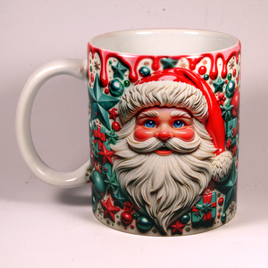 CHRISTMAS MUG - 3D SANTA 8