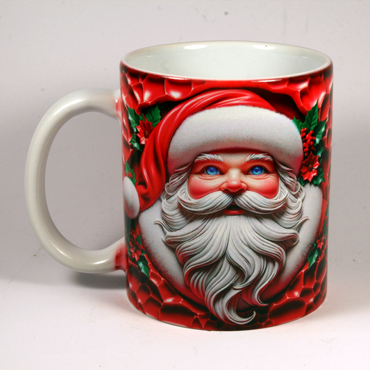 CHRISTMAS MUG - 3D SANTA 7