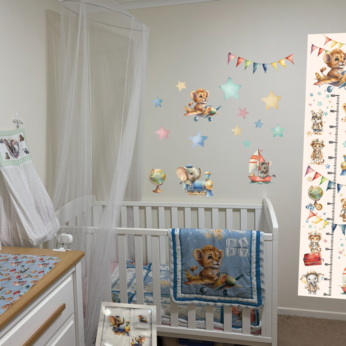 LION BASSINET QUILT | EXPLORER COLLECTION