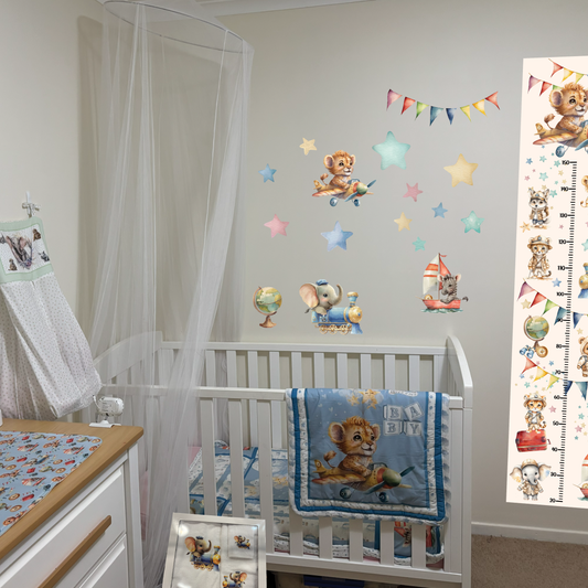 LION BASSINET QUILT | EXPLORER COLLECTION