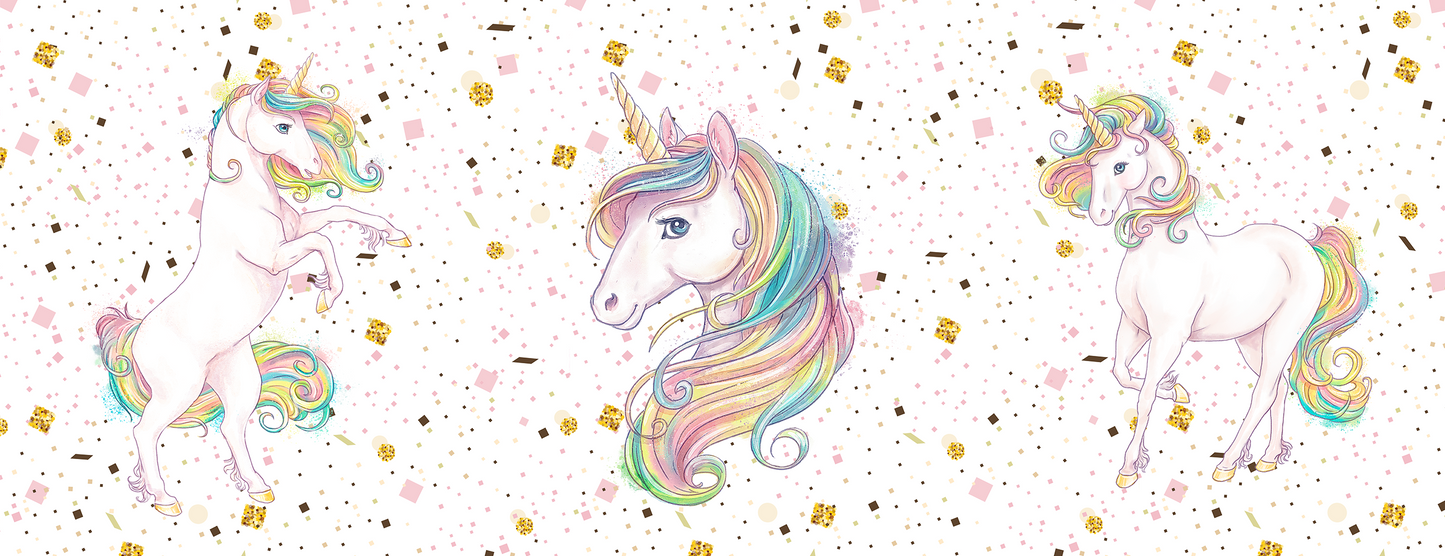 UNICORN MUG - GOLD & PINK SPLATTER