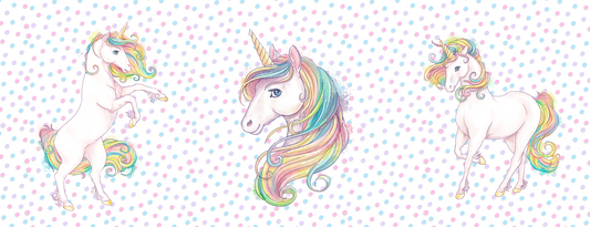 UNICORN MUG - MULTI SPOTS - REARING, HEAD, STANDING