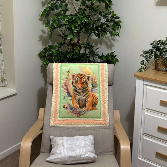 TIGER BASSINET QUILT | JUNGLE COLLECTION