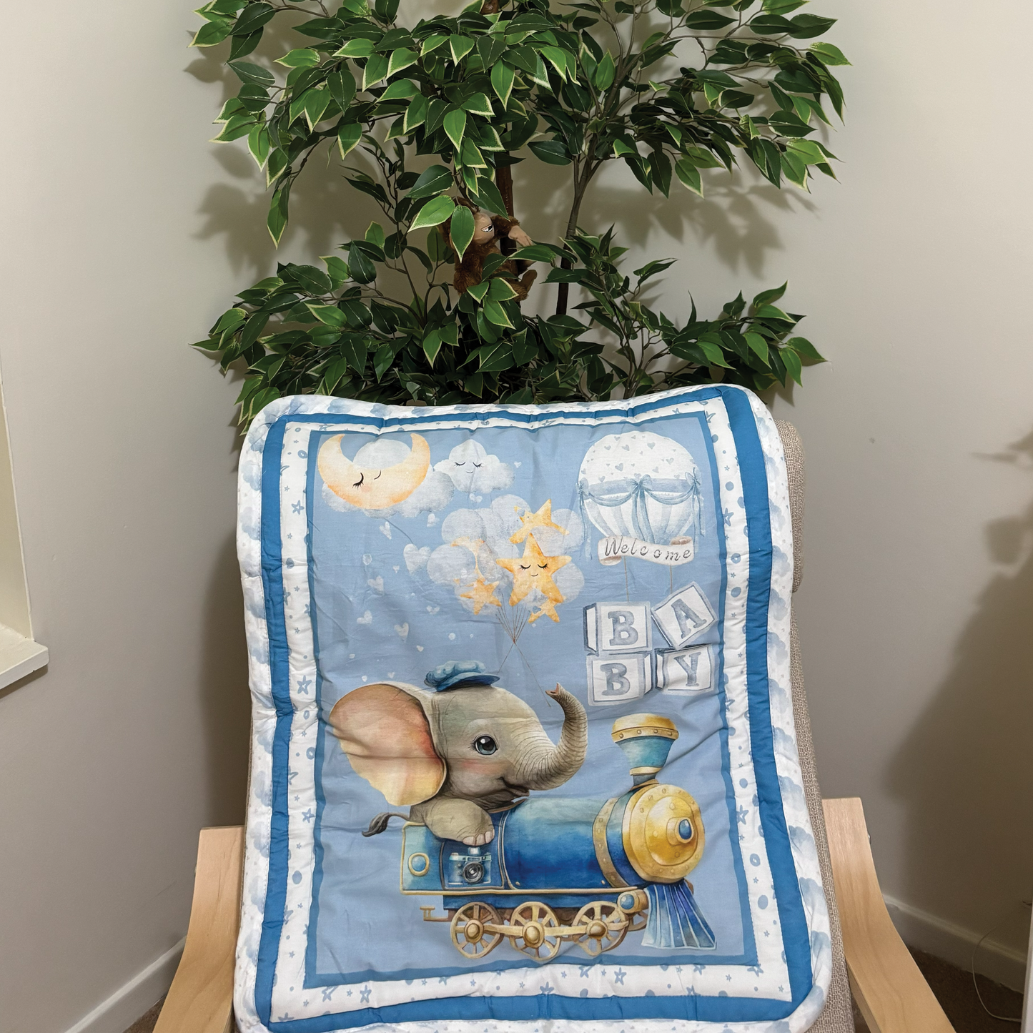 ELEPHANT BASSINET QUILT | EXPLORER COLLECTION
